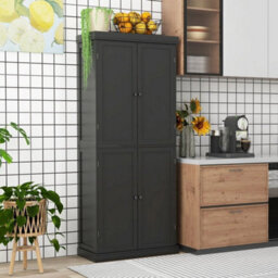 Kitchen Buffet Sideboard Freestanding Pantry Cabinet Storage Cupboard - thumbnail 6