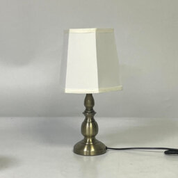 Monal Harvard Antique Brass Touch Table Lamp With Cream Shade 4 Stage Dimmer Pair - thumbnail 4