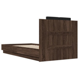 Berkfield Bed Frame Without Mattress Brown Oak 90X190 Cm Single - thumbnail 6