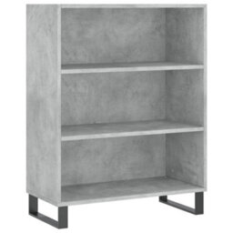 Berkfield Shelf Cabinet Concrete Grey 69.5X32.5X90 Cm Engineered Wood - thumbnail 2