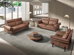 Angel Cerda Brown Leather Armchair And Dark Chromed Stainless Steel Legs - thumbnail 4
