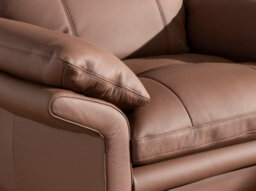Angel Cerda Brown Leather Armchair And Dark Chromed Stainless Steel Legs - thumbnail 5