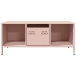 Berkfield Coffee Table Pink 101.5X50X43.5 Cm Cold-Rolled Steel - thumbnail 4
