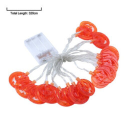 Living And Home 20 Lights 3M Smiley Pumpkin Halloween Led String Lights Indoor Outdoor Decor - thumbnail 7