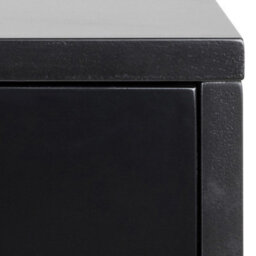 Wyld Haus Cholet Square Bedside Table With 1 Drawer In Black - thumbnail 6