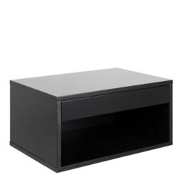 Wyld Haus Cholet Square Bedside Table With 1 Drawer In Black - thumbnail 2