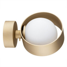 Luminosa Lighting Luminosa Massimo Plus Outdoor Globe Wall Lamp Opal Matt, Gold Ip44 - thumbnail 5