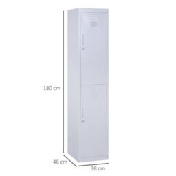 Viokef Vinsetto 1.8M Locker Office Cabinet Storage Cold Rolled Steel W/ Storage Shelves - thumbnail 3