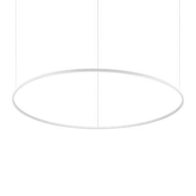 Ideal Lux Oracle Slim 150Cm Non Dim 2700K Round Integrated Led Pendant Ceiling Light White