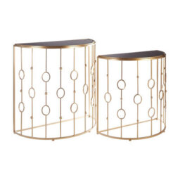 Orsina Sleek And Sturdy Art Deco Console Tables, Durable Hallway Table, Easily Maintained Modern Console Table - thumbnail 2