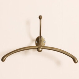 Dibor Vintage Style Three Hook Gold Valet Hook Wall Mounted Suit Jacket Coat Hanger Peg Closet Clothes Rack - thumbnail 3