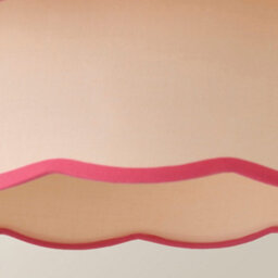 Valuelights Sloane 2 Tier Pink Colour Clash Scallop Ceiling Lamp Shade - thumbnail 4