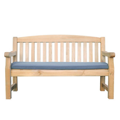 Emily Bench 3 Seater (5Ft) Seat Pad - Dark Grey By Zest Outdoor Living - image 1