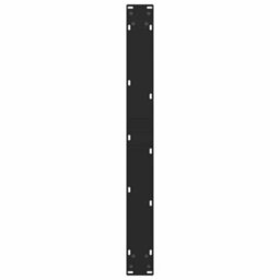 Berkfield Modern Dining Table Legs Black 2 Pcs 70X(72-73) Cm Steel - thumbnail 7