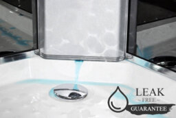 Vidalux Pure E Black 1200 X 800 Electric Left Shower Cabin-Triton Lux White 8.5Kw - thumbnail 3