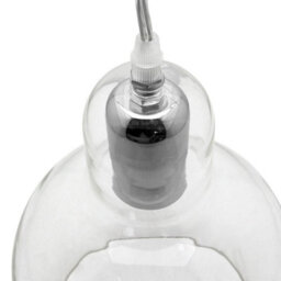 Long Life Lamps Company Modern Mini Globe Clear Glass Pendant Light M0185 - thumbnail 5
