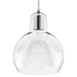 Long Life Lamps Company Modern Mini Globe Clear Glass Pendant Light M0185 - thumbnail 3