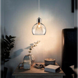 Long Life Lamps Company Modern Mini Globe Clear Glass Pendant Light M0185 - thumbnail 9