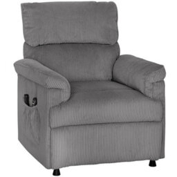 Grey Power Recliner Armchair With Quiet Motor, Massage Reclining Chair - thumbnail 1