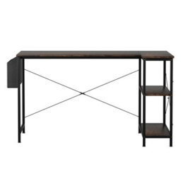 Levede L Shaped Gaming Computer Desk Workstation Study Corner Table Office - thumbnail 3