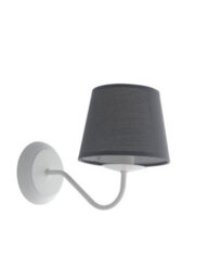 Luminosa Lighting Luminosa Favola Wall Lamp With Shade White, Fabric 28X21Cm - thumbnail 2