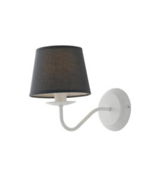 Luminosa Lighting Luminosa Favola Wall Lamp With Shade White, Fabric 28X21Cm
