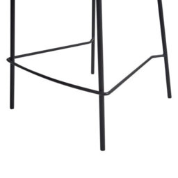 Wyld And Coco Olive Green Velvet Bar Chairs Set Of Two With Black Iron Frame - Counter Height Modern Dining - thumbnail 8