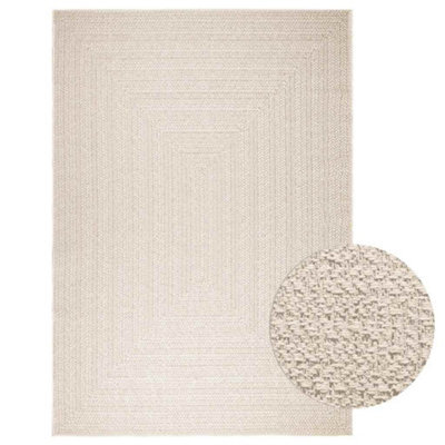 Vidaxl Rug Zizur Cream 200X290 Cm Jute Look Indoor And Outdoor - image 1