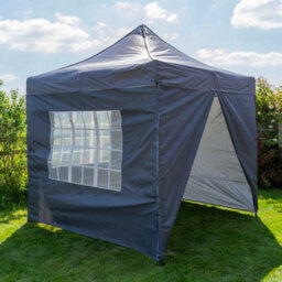 Jack Stonehouse Pop Up 2.5X2.5 Gazebo With Sides Dark Grey - thumbnail 1