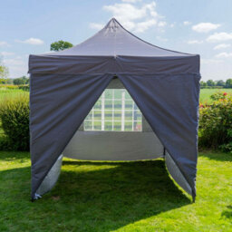 Jack Stonehouse Pop Up 2.5X2.5 Gazebo With Sides Dark Grey - thumbnail 2