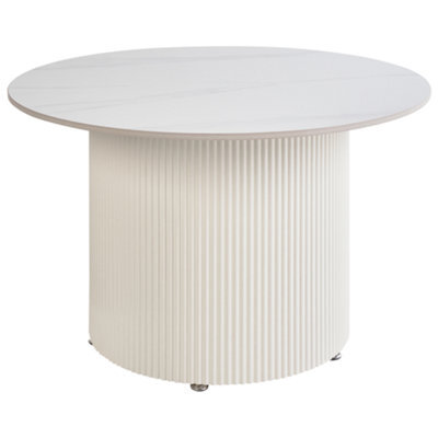 Beliani Coffee Table Leona Ceramic Light Beige - image 1
