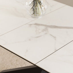 Furniture To Go Heaven Extendable Dining Table With Ceramic White Top (L) 210Cm Seats Up To 6 - thumbnail 8
