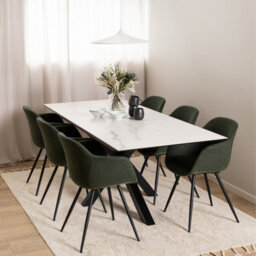 Furniture To Go Heaven Extendable Dining Table With Ceramic White Top (L) 210Cm Seats Up To 6 - thumbnail 5