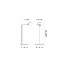 Luminosa Lighting Luminosa Eyes 38.5Cm Table Lamp, 6W Led, 3000K, 390Lm, Sand Black, 3Yrs Warranty - thumbnail 5