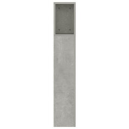 Berkfield Headboard Cabinet Concrete Grey 160X18.5X104.5 Cm - thumbnail 5