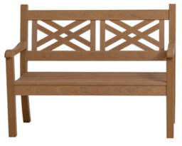 Winawood Speyside 2 Seater Wood Effect Bench - New Teak - thumbnail 1