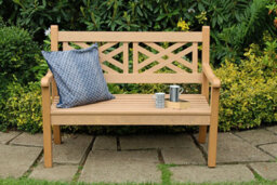 Winawood Speyside 2 Seater Wood Effect Bench - New Teak - thumbnail 2