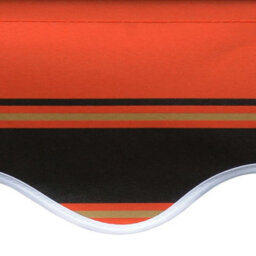 Berkfield Awning Top Sunshade Canvas Orange And Brown 300X250 Cm - thumbnail 4
