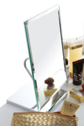 Orsina Free Standing Rectangular Table Mirror, Stable Dressing Mirror, Light Weight Dressing Table With Base - thumbnail 4
