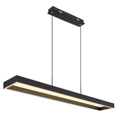 Luminosa Lighting Luminosa Sola Bar Pendant Ceiling Light Matt Black Led Dimmable 2700-6500K Remote Control Timer - image 1