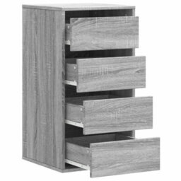 Berkfield Corner Chest Of Drawers Grey Sonoma 40X41X76 Cm Engineered Wood - thumbnail 5
