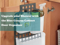 Blue Canyon Dark Grey Plastic Cabinet Door Organiser Single Basket No Drill Rust Resistant Bathroom Storage Shelf - thumbnail 9