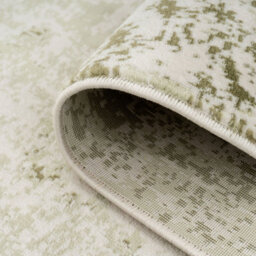 Loomed Sage Green Distressed Abstract Bedroom Living Runner Rug 60X240Cm - thumbnail 4