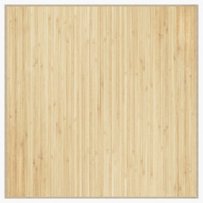 Berkfield Modern Rug Square Light Natural100X100 Cm Bamboo