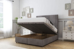 "Comfort Royal Slate Naples Ottoman Bed Base With 26"" Strutted Headboard 3' Single" - thumbnail 2