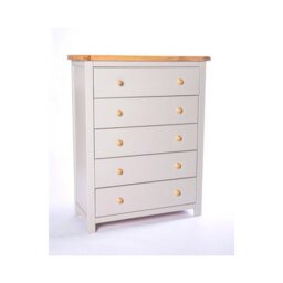 Cabinet Bits Argenta 5 Drawer Chest Of Drawers Wood Knob - thumbnail 2