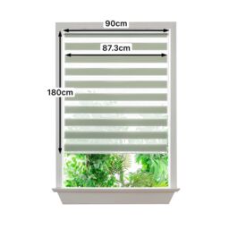 GoodHome Elin Corded Celadon Green Day & Night Roller Blind (W)90Cm (L)180Cm - thumbnail 6