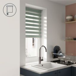 GoodHome Elin Corded Celadon Green Day & Night Roller Blind (W)90Cm (L)180Cm - thumbnail 7