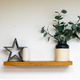 Off The Grain Floating Shelf - Walnut Wall Shelf  60Cm - thumbnail 1