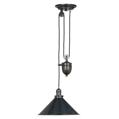 Elegant Old Bronze Ceiling Pendant Light With E27 Socket For Led Bulbs